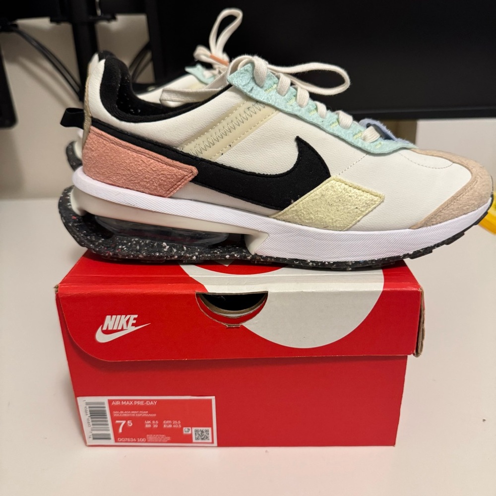 Nike AIR MAX PRE-DAY Sail Black Mint Foam Shoes Sneakers Men’s 7.5 25.5cm EUR 40